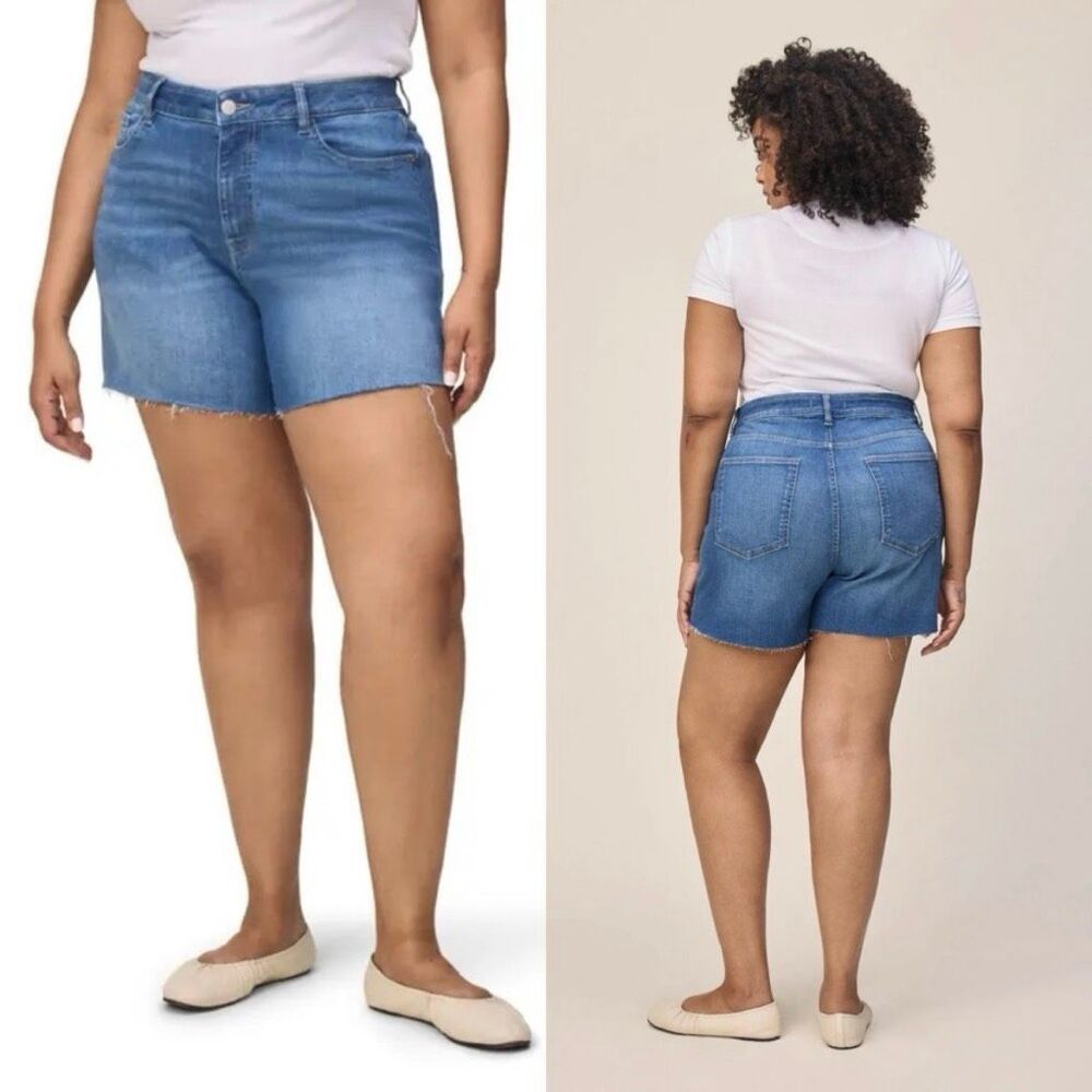 Warp + Weft 16W Plus Size Denim Jean Lisbon Boyfriend Short